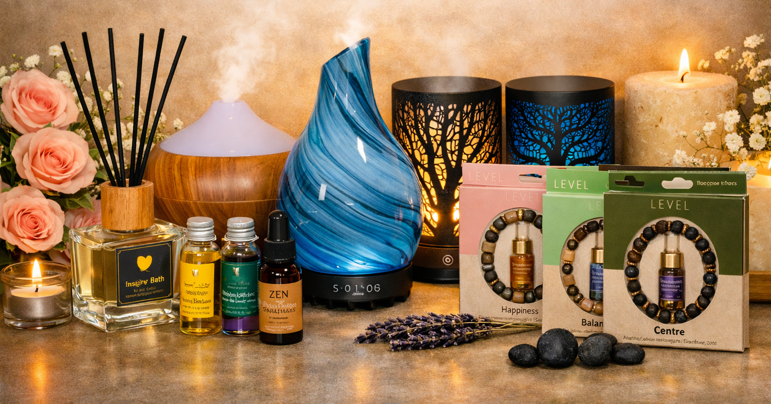 Aromatherapy Oils, Diffusers & Kits
