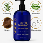 Ammuri Biotin & Caffeine Shampoo — Set of 2 x 473ml | Fuller-Looking Hair