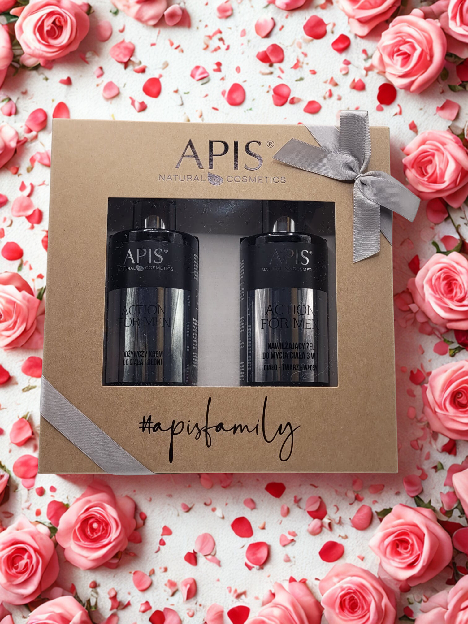 Apis Action for Men Gift Set | 3-in-1 Gel 300 ml & Moisturising Cream 300 ml