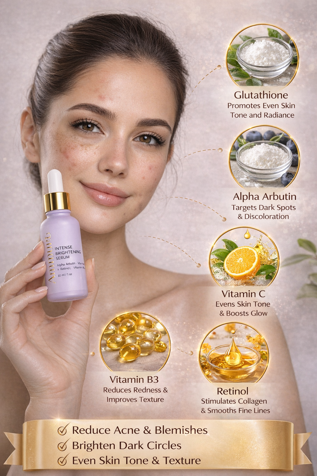 Ammuri Intense Skin Brightening Serum – Dark Spot & Radiance Serum 30ml