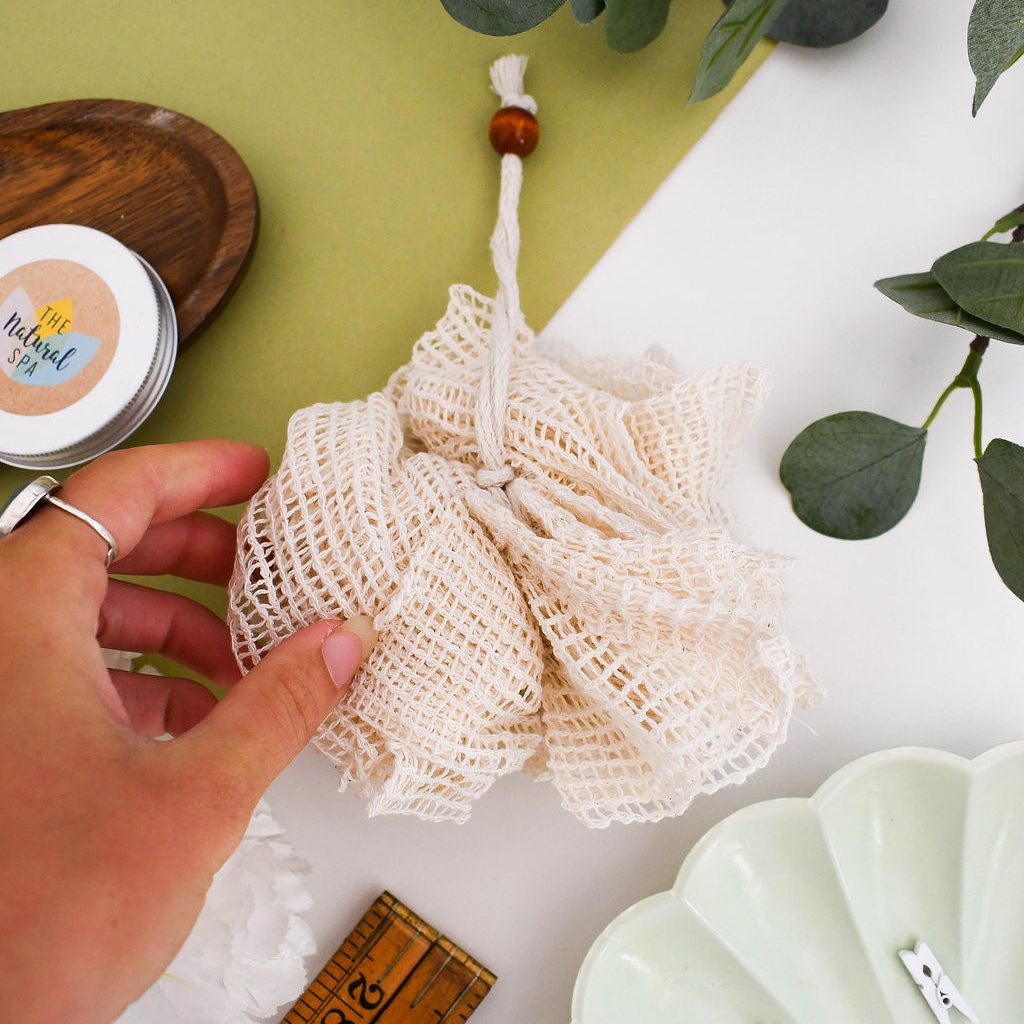 Rami Shower Puff – Exfoliating, Reusable & Eco-Friendly