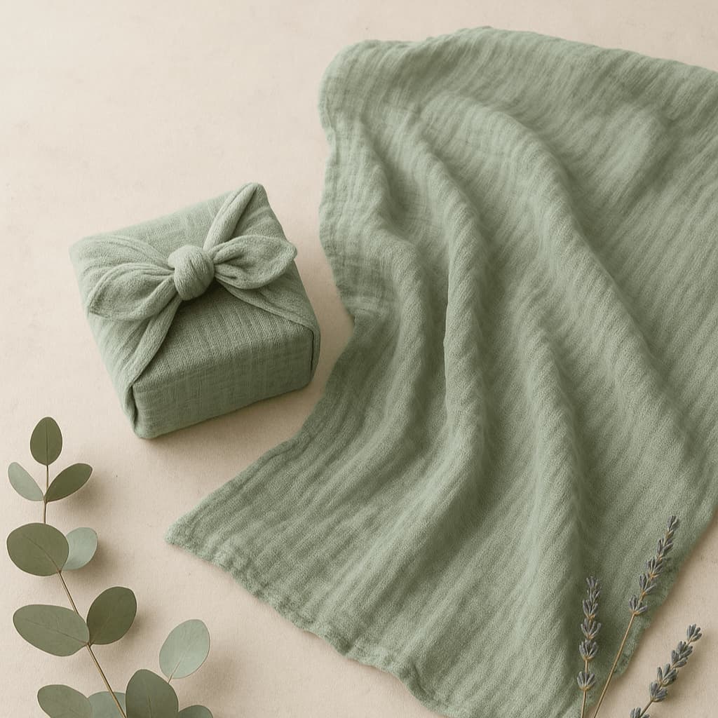 Reusable Gauze Furoshiki Gift Wrap