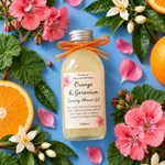 Orange & Geranium Foam Bath & Shower Gel - Bright, uplifting & joyful