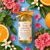 Orange & Geranium 150ml Bath & Massage Oil - Bright, uplifting & joyful