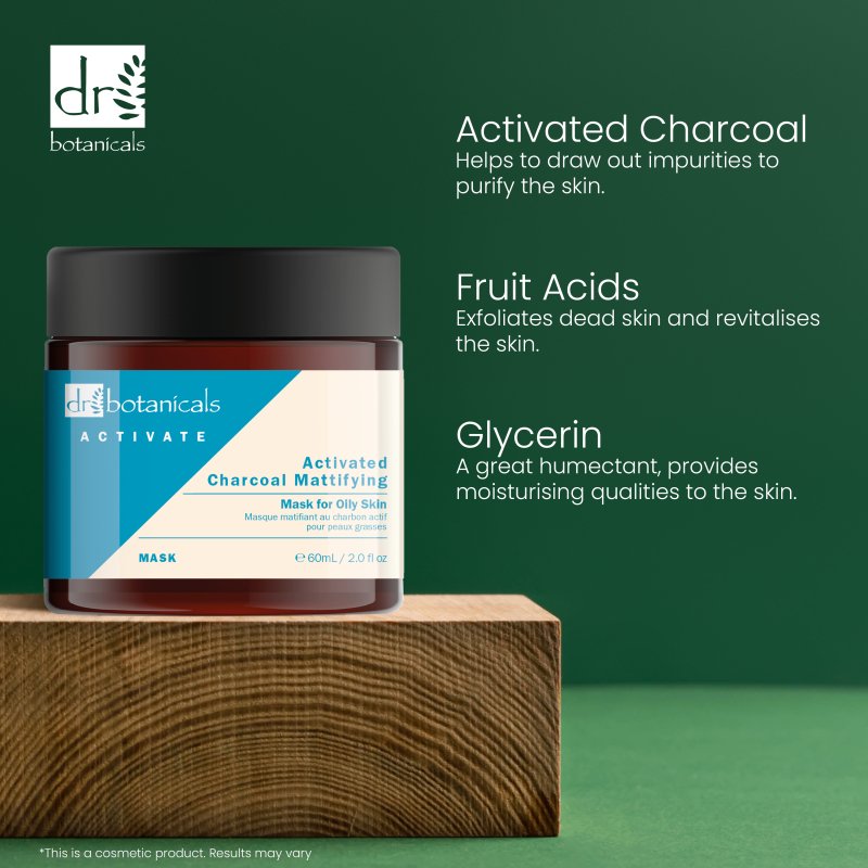 Activate Charcoal Mattifying Mask for Oily Skin 60ml