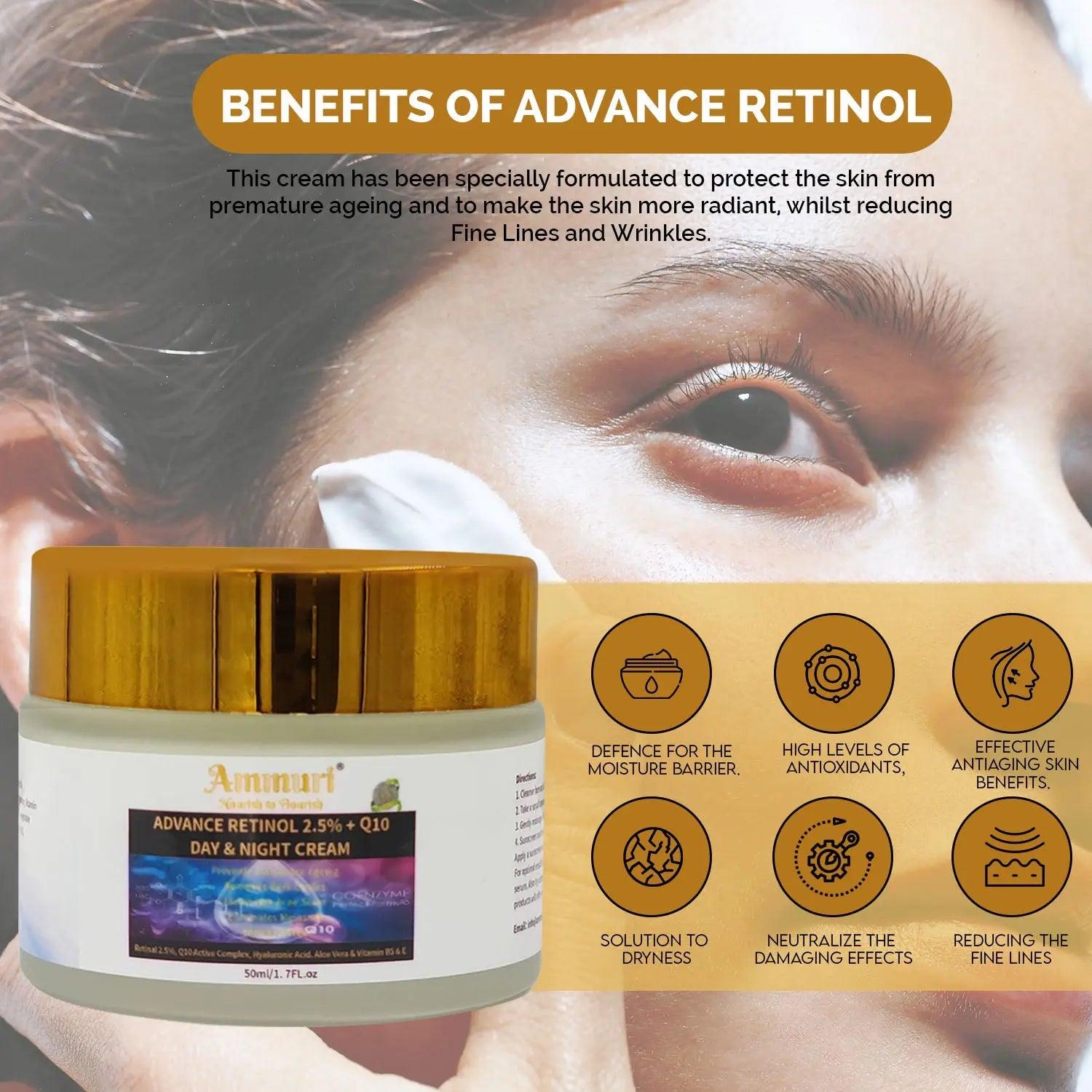 Ammuri Advanced Retinol 2.5% + Q10 Anti-Ageing Cream