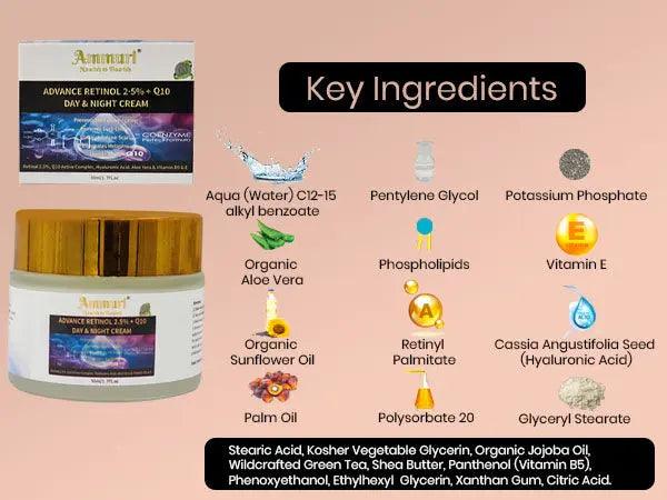 Ammuri Advanced Retinol 2.5% + Q10 Anti-Ageing Cream