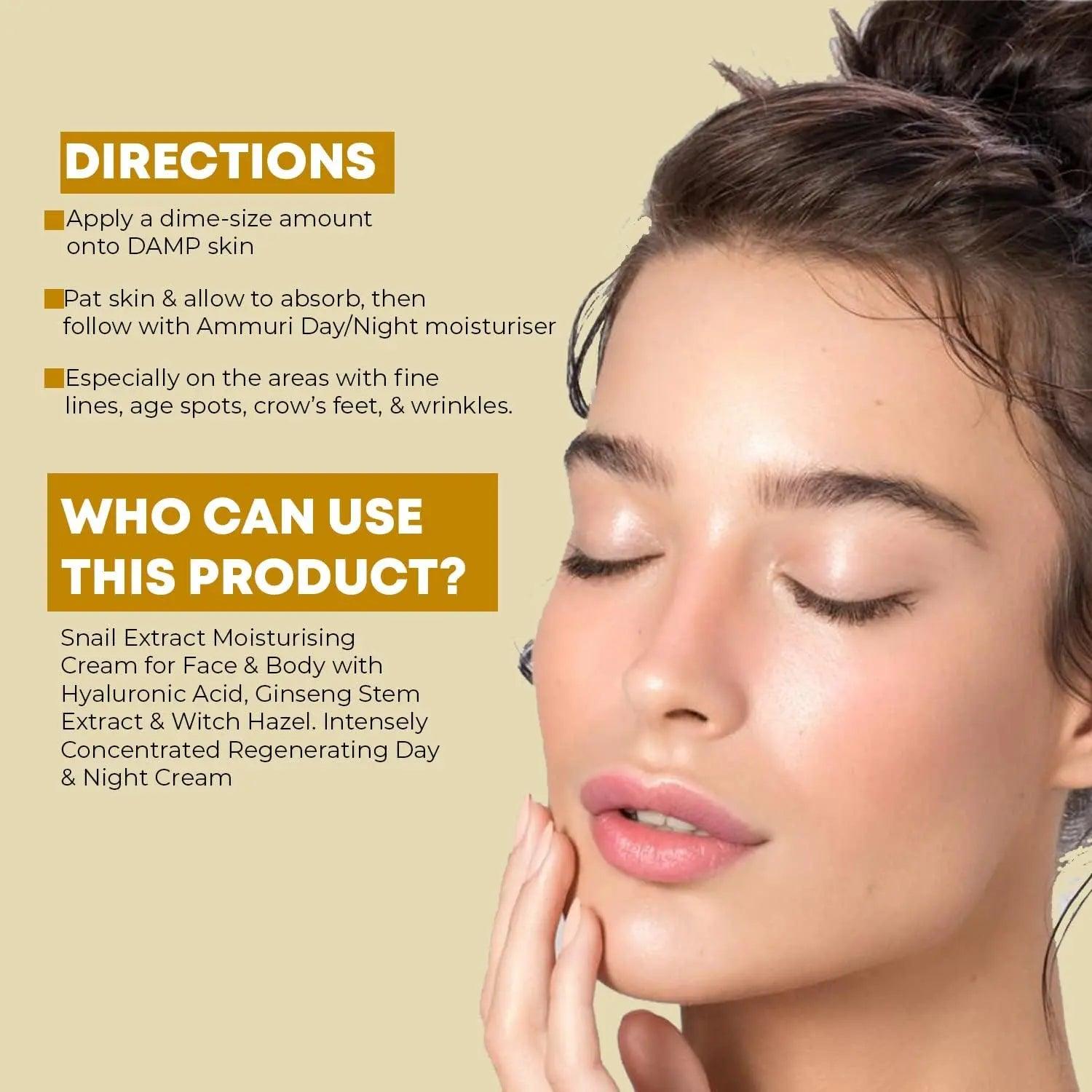 Ammuri Bioactive Snail Repair Cream | Anti-Ageing Snail Cream