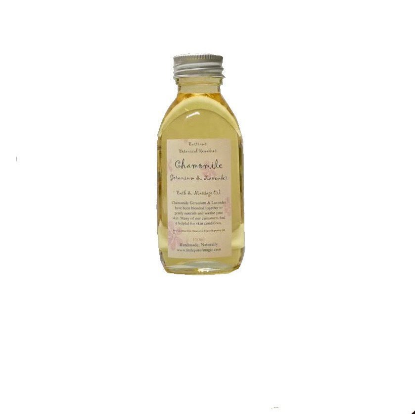 Chamomile Geranium & Lavender Bath & Massage Oil 150ml - The beloved floral blend, now as a bath & massage oil