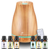 Diffuserlove 200ML Essential Oil Diffuser - Quiet Aroma Diffuser with 7 Color LED Lights, Auto Shut-Off for Bedroom, Office