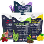 FOOT CURE Premium Epsom Salt Foot Soak with Tea Tree Oil — Pack of 4