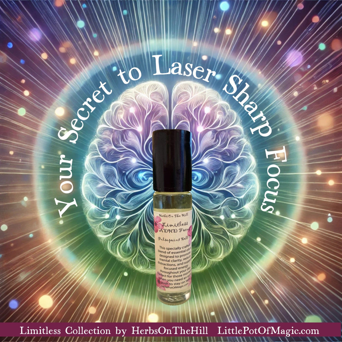 Limitless ADHD Set (of both Focus and Calm Roll Ons)- Stay Grounded, Stay Sharp, Stay Limitless