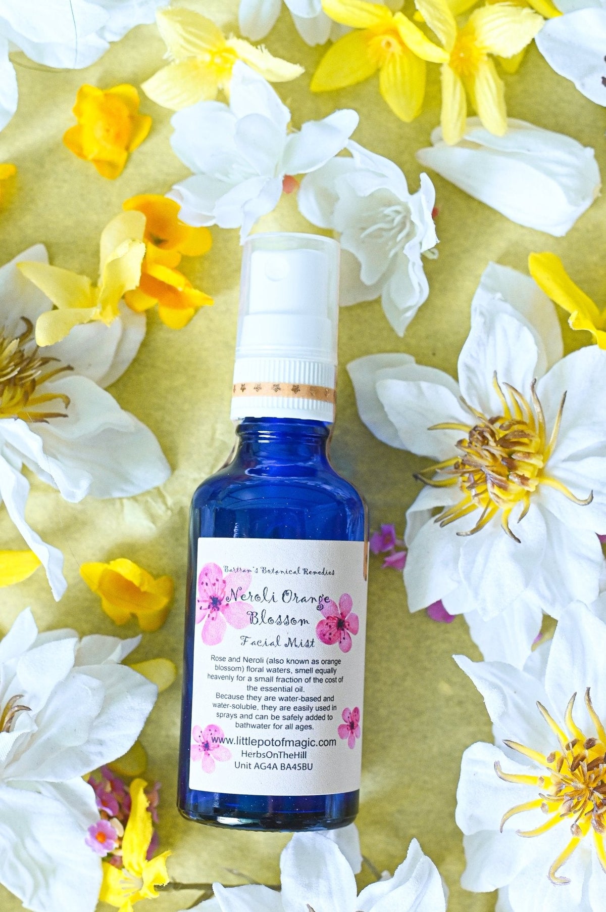 Neroli Orange Blossom Facial Mist 50ml - A refreshing kiss of nature—hydrate, soothe, and glow with every spritz.