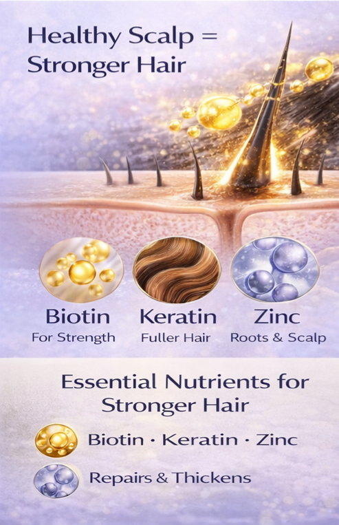 Ammuri Biotin & Caffeine Shampoo | Supports Thicker, Fuller-Looking Hair | 473ml