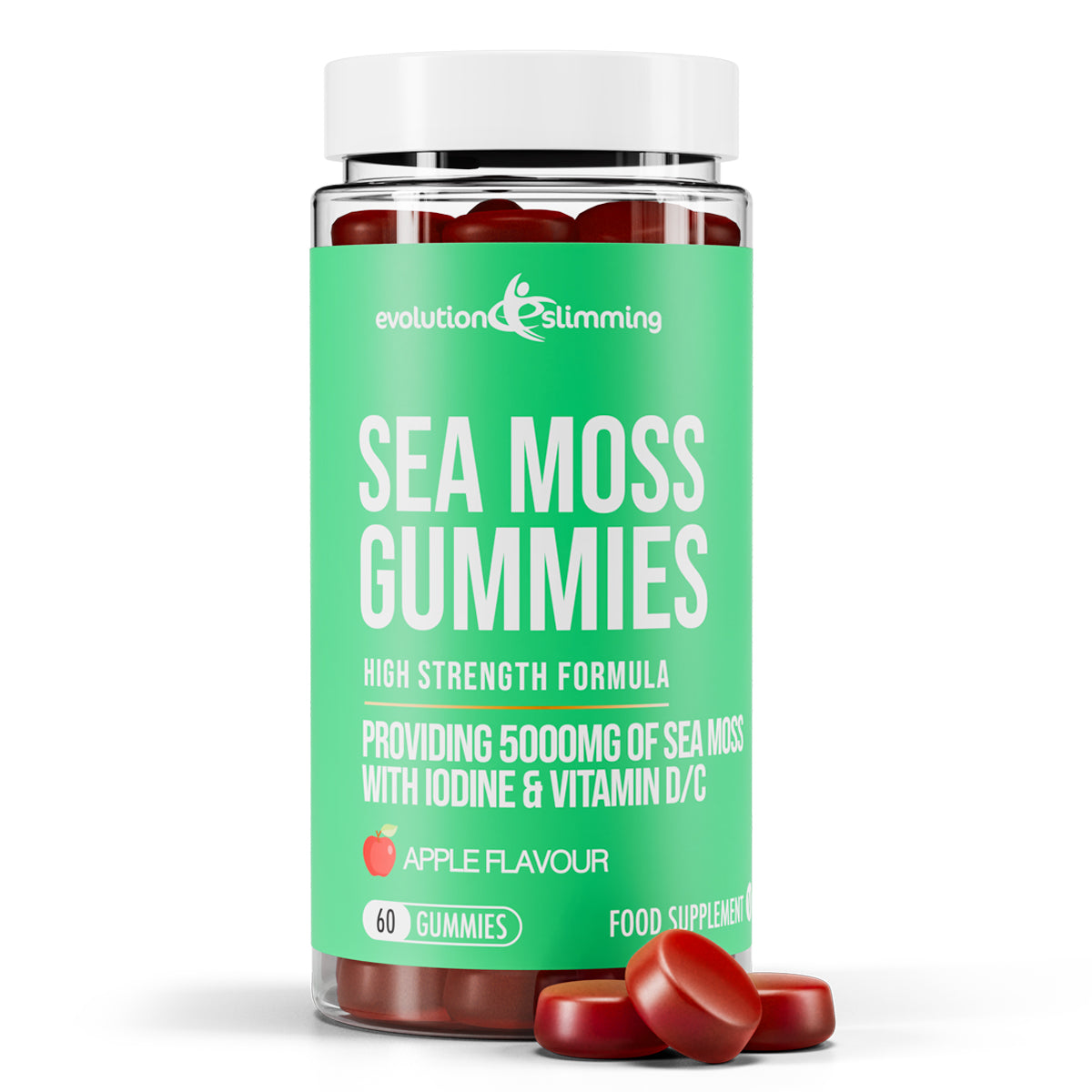 Sea Moss Gummies with Iodine, Vitamin C & Vitamin D -  Anti-Inflammatory & Immunity Support