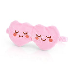 Novelty Plush Sleep Mask - Pink Hearts