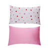 Soft Satin Pillowcase Set, Loveheart