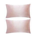 Satin Pillowcases Set - Pink
