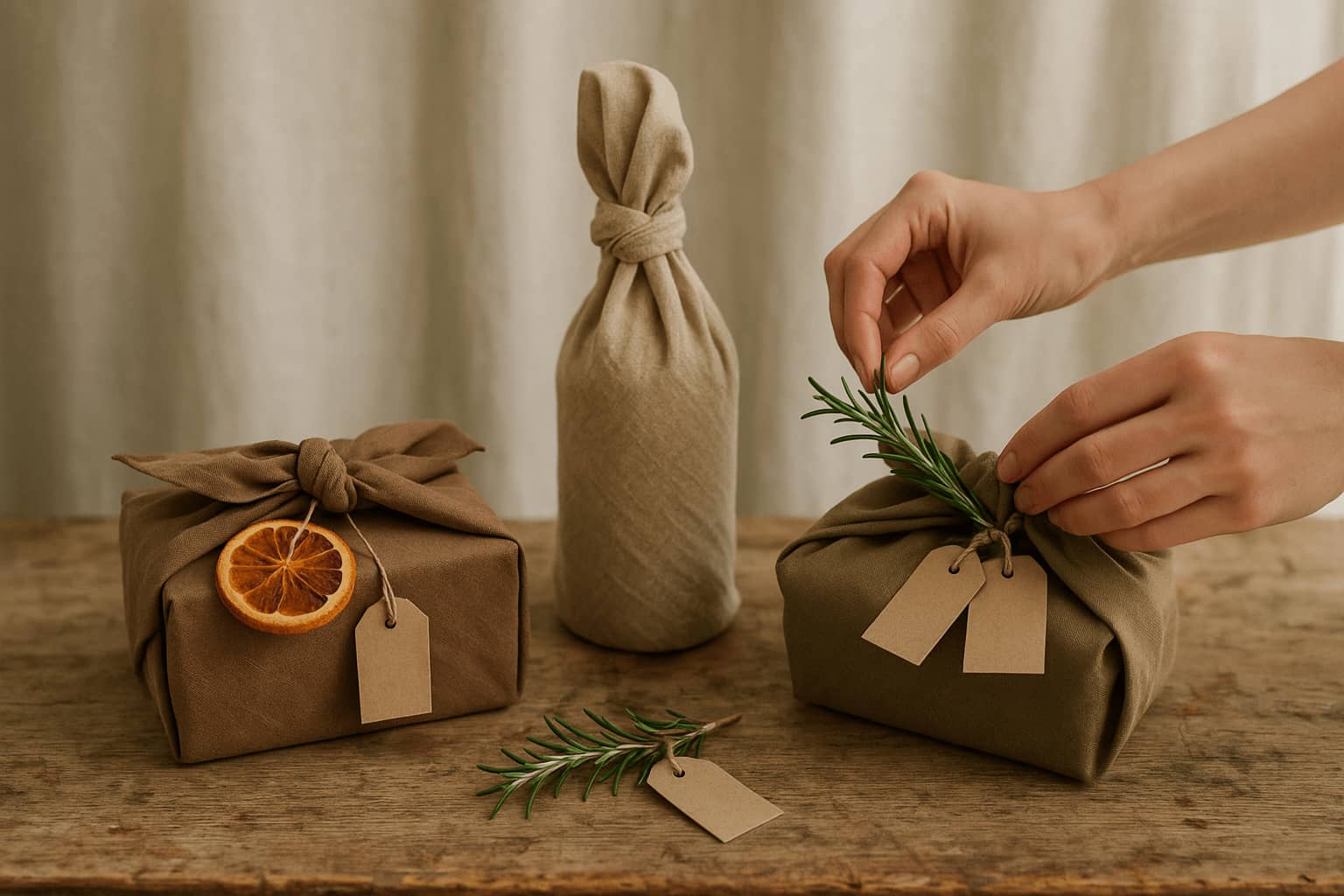 Reusable Gauze Furoshiki Gift Wrap
